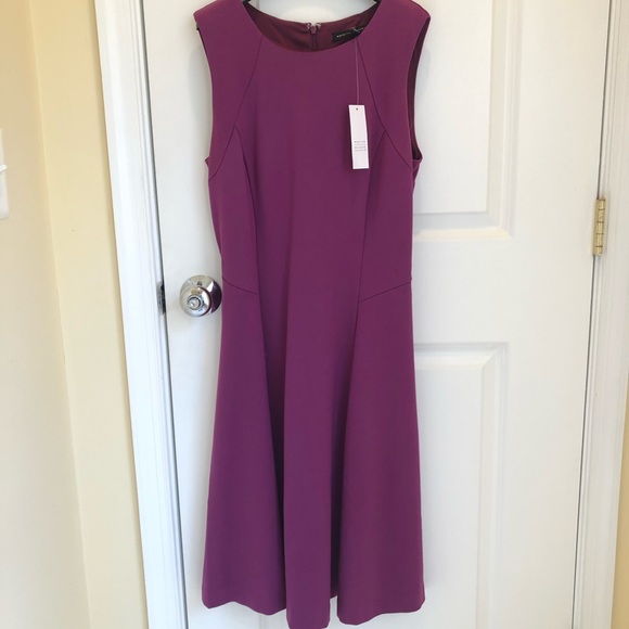 NWT White House Black Market WHBM fuchsia dress. - Picture 1 of 4